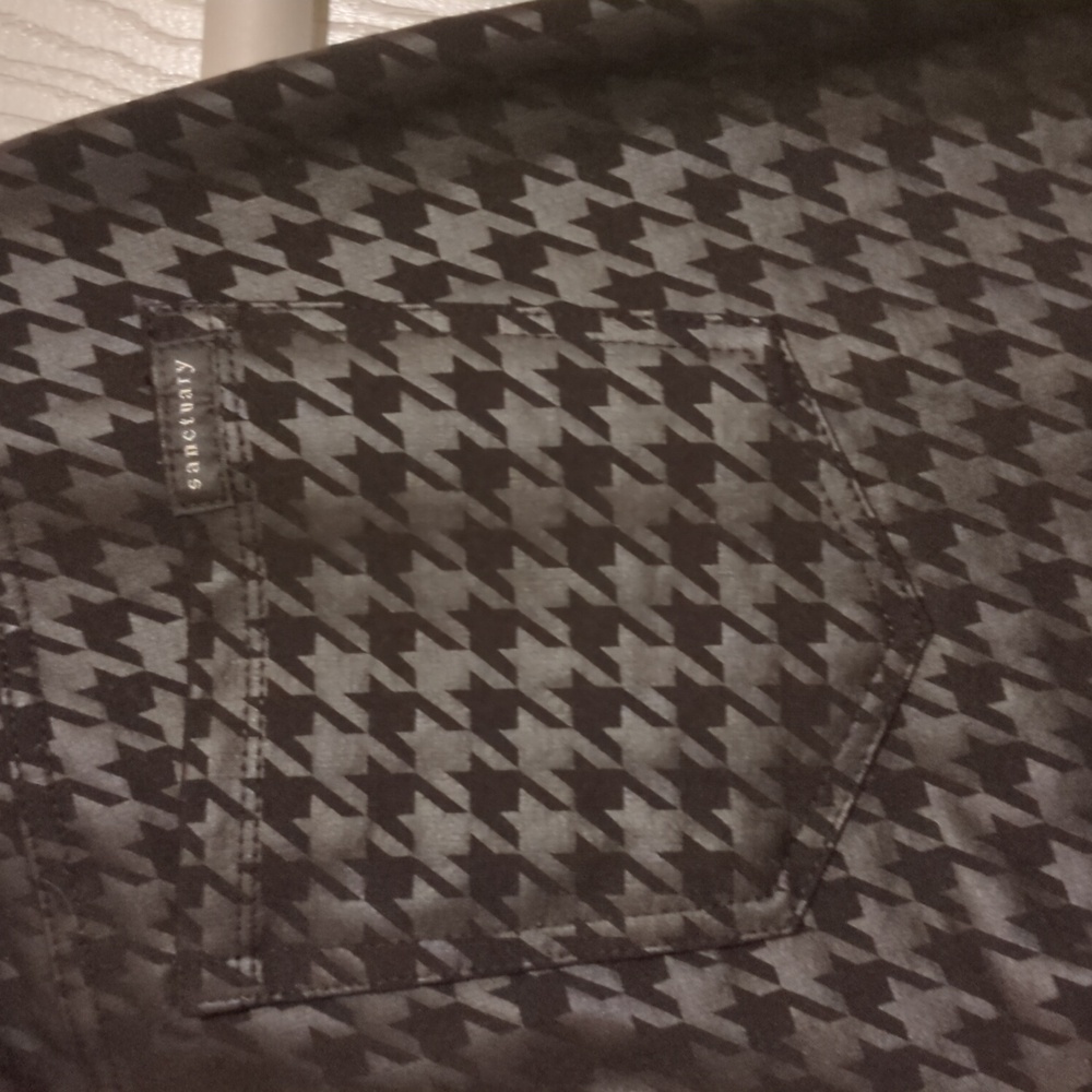 Sanctuary Black Houndstooth Pattern Size Small - image 6